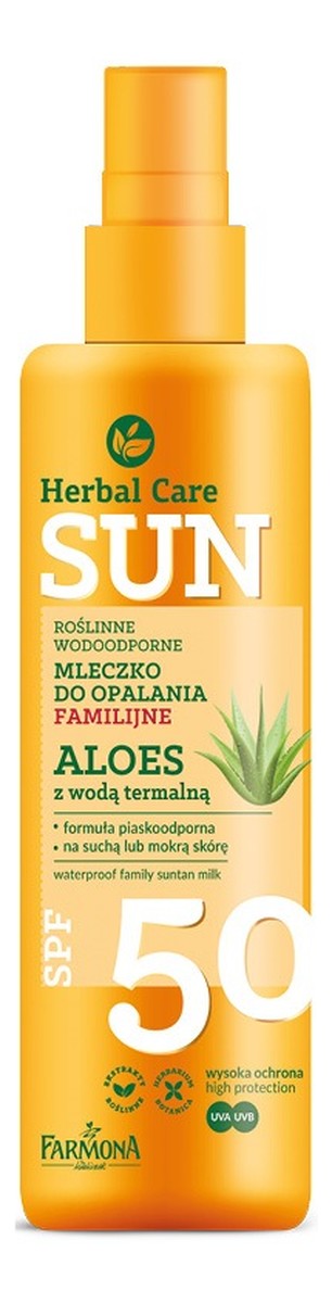SUN CARE Mleczko d/opal familijne Aloes
