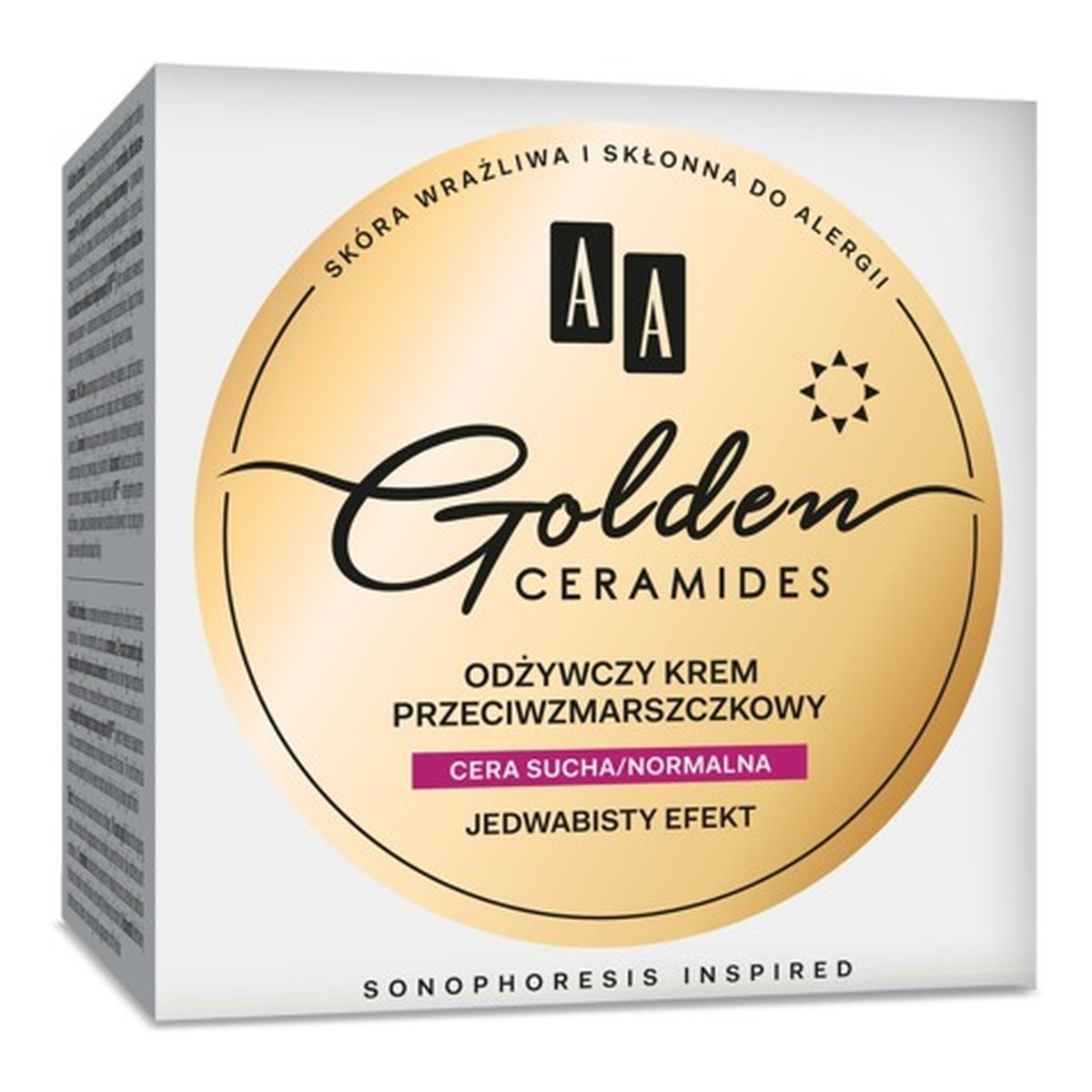 AA Golden Ceramides Odżywczy Krem przeciwzmarszczkowy na dzień - cera sucha i normalna 50ml