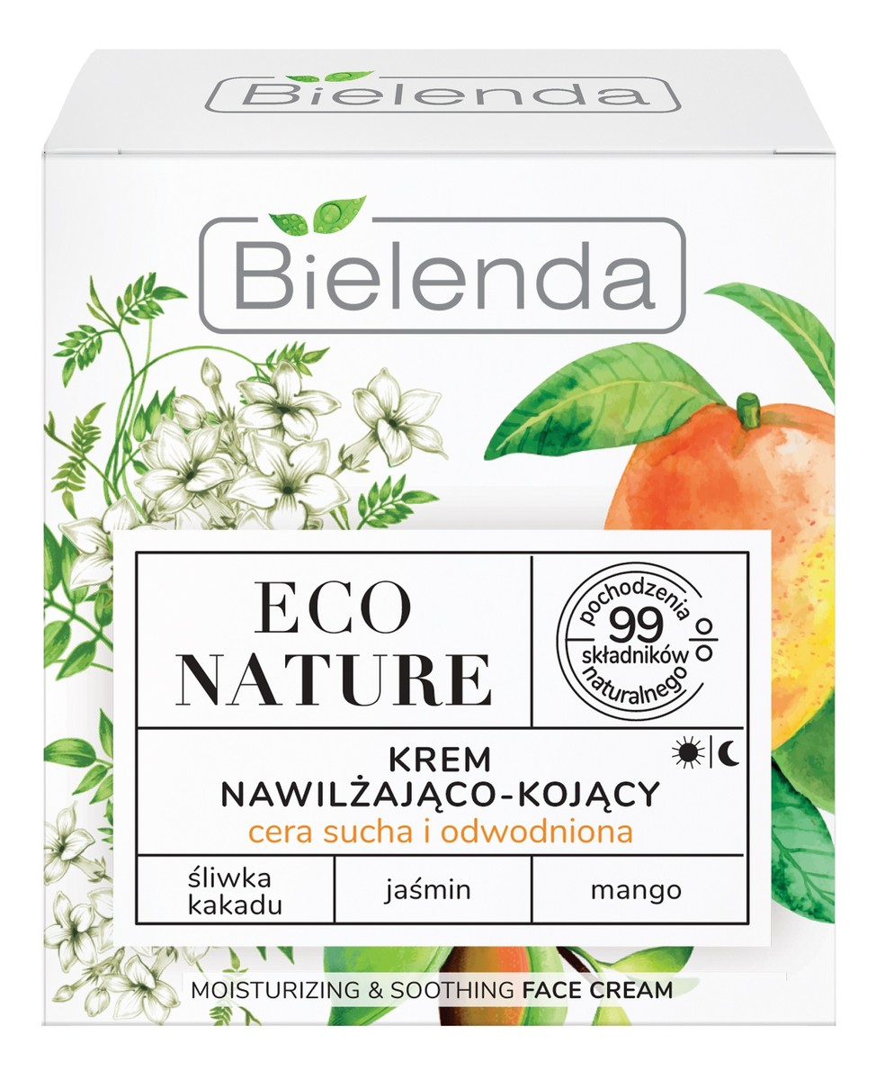 Krem nawilżająco-kojący na dzień i noc - Śliwka Kakadu Jaśmin Mango