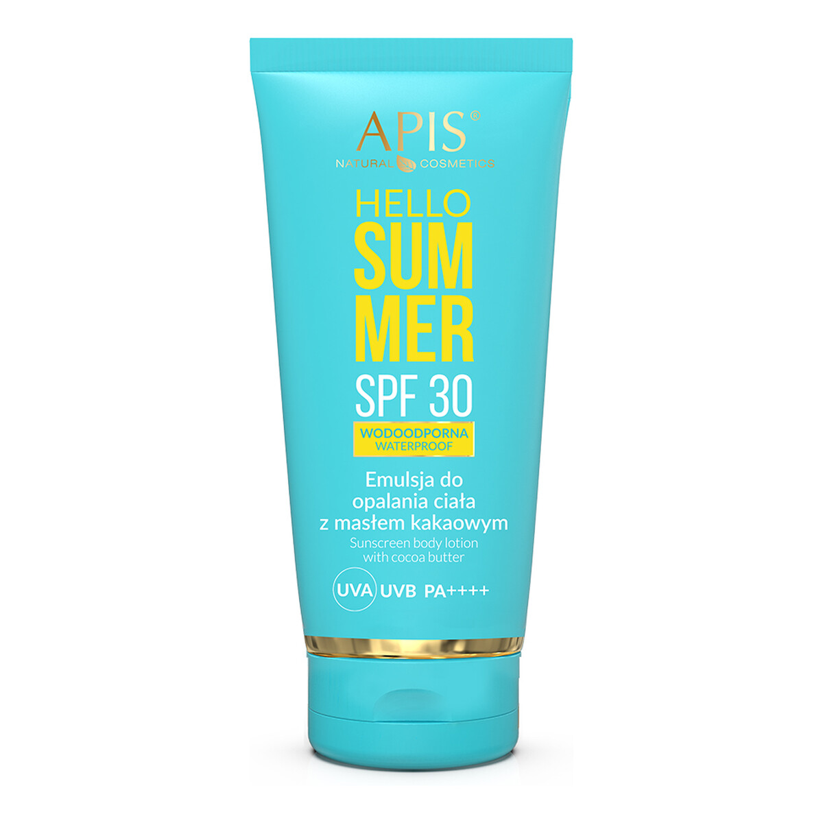 Apis Hello Summer Emulsja do opalania ciała z masłem kakaowym spf30 wodoodporna 200ml