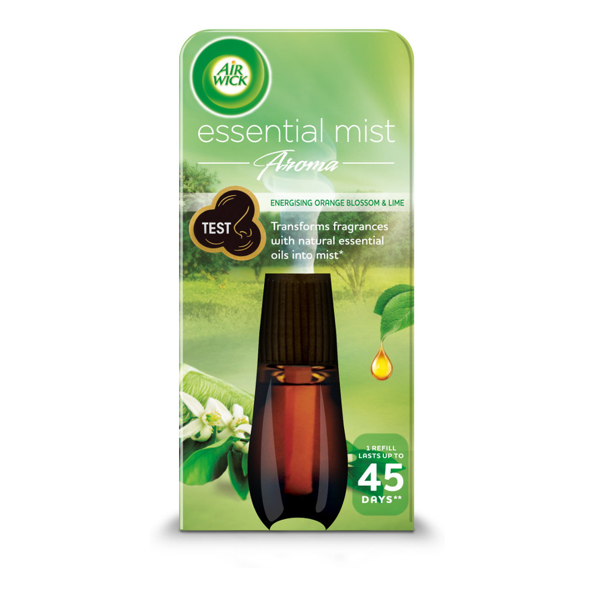 Air Wick Essential Mist Aroma wkład do automatycznego odświeżacza Energising Orange Blossom & Lime 20ml