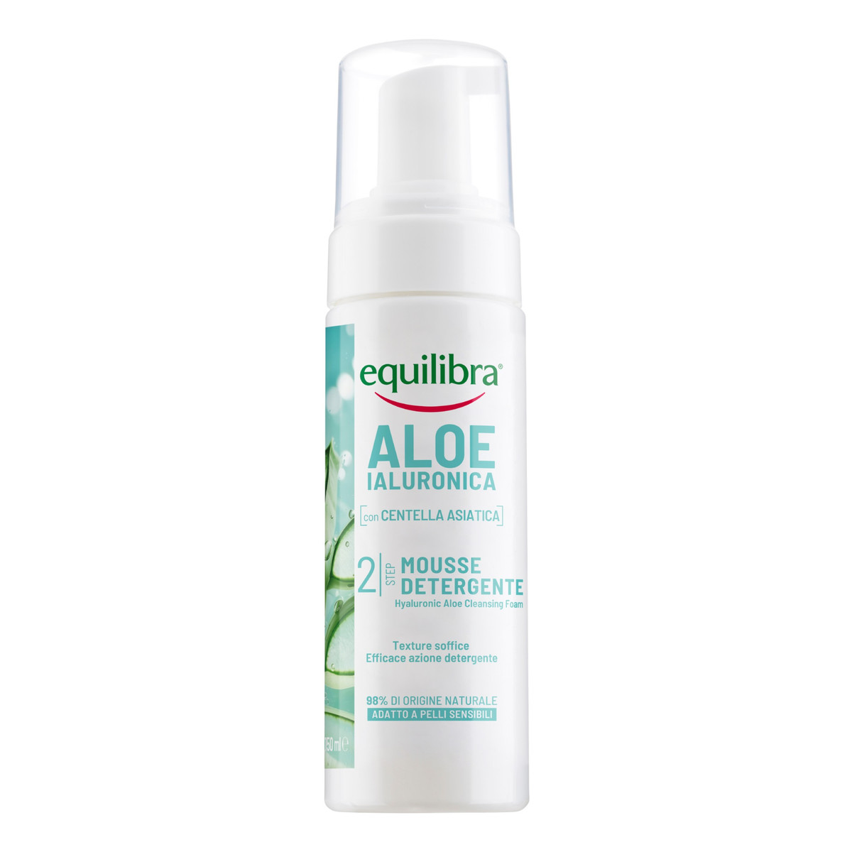 Equilibra Aloe Ialuronica Pianka oczyszczająca z aloesem i kwasem hialuronowym 150ml