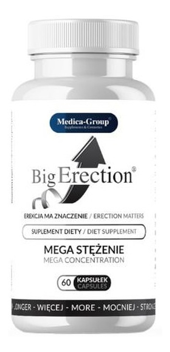 Bigerection suplement diety na mocną i długą erekcję 60 kapsułek