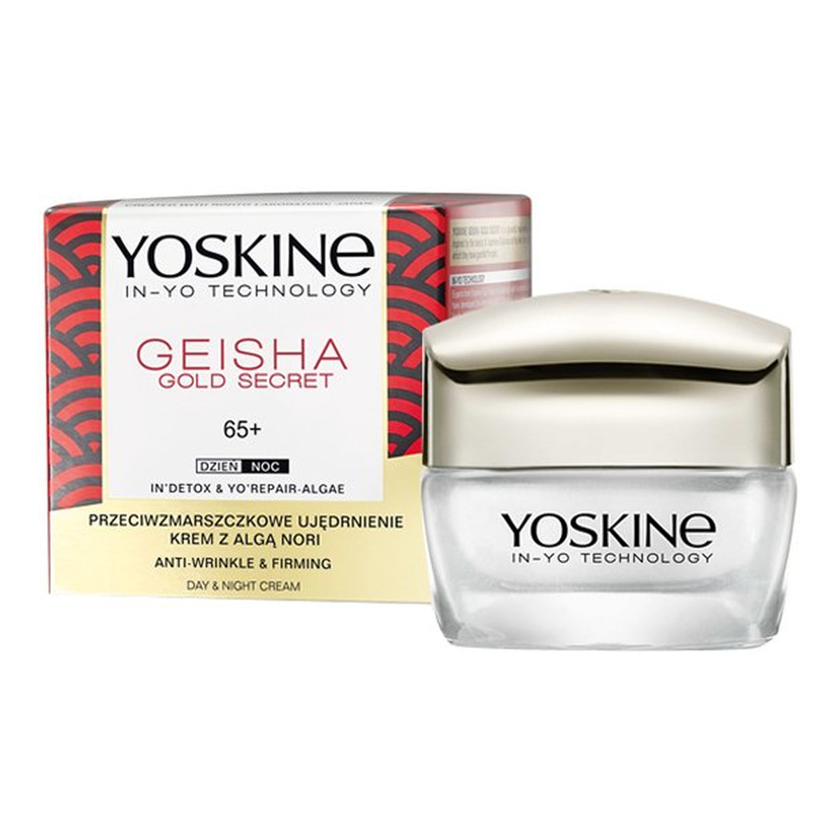 Yoskine Geisha Gold Secret 65+ Krem z algą nori przeciwzmarszczkowe ujędrnienie na dzień i na noc 50ml