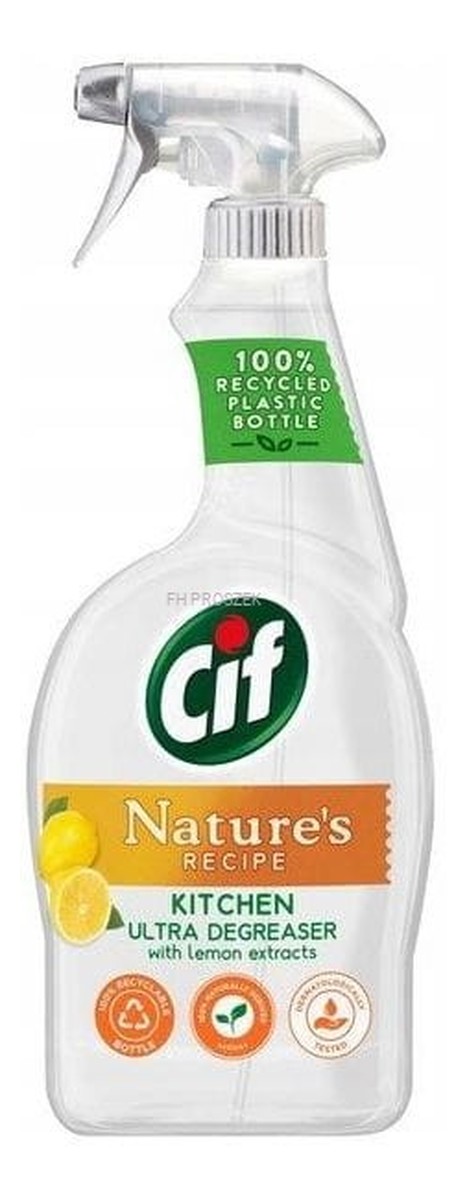 Recipe spray do czyszczenia kuchni z ekstraktem z cytryny