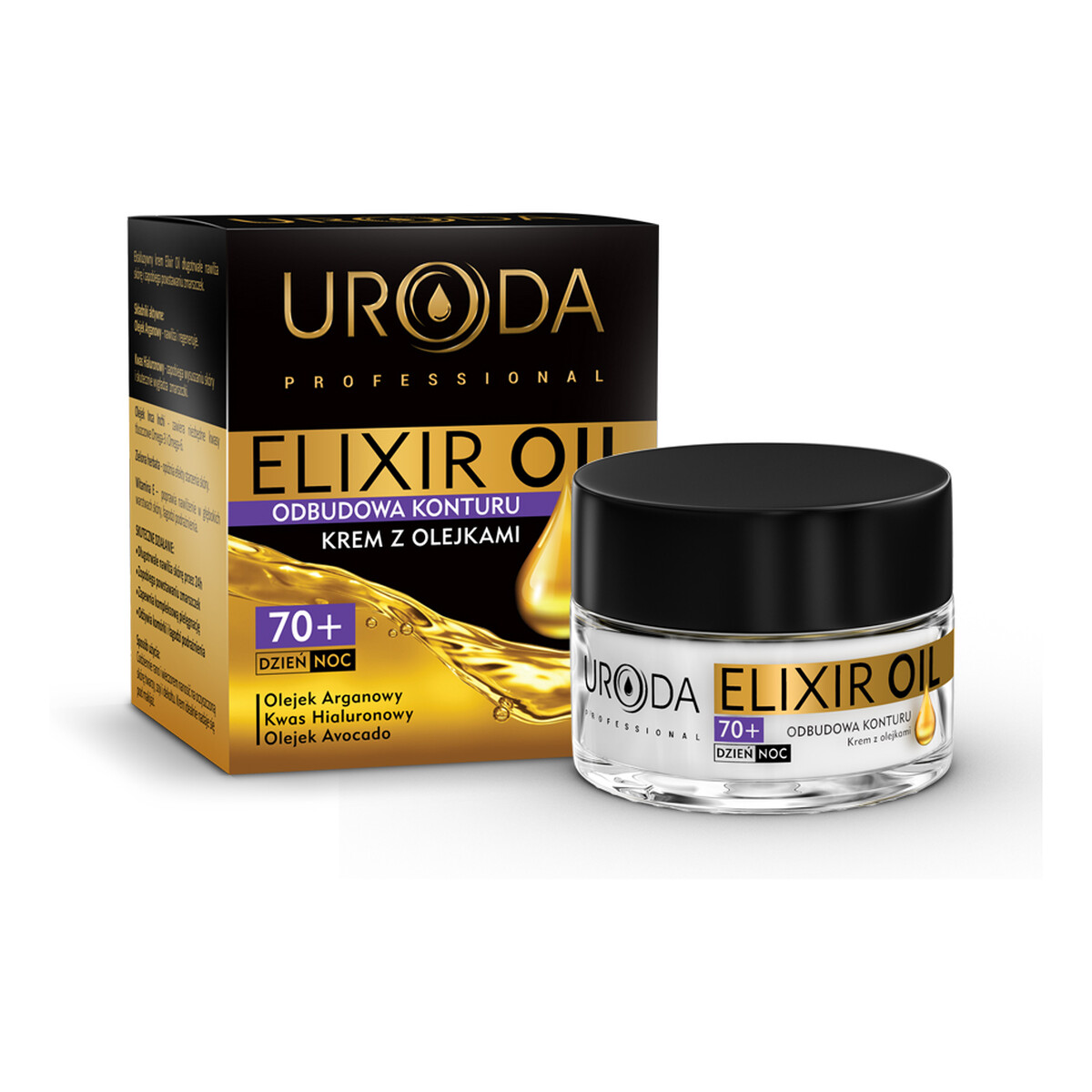 Uroda Elixir Oil 70+Krem z Olejkami Odbudowa Konturu 50ml