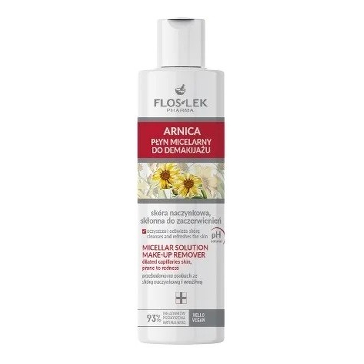 FlosLek Arnica płyn micelarny do demakijażu skóry naczynkowej 225ml