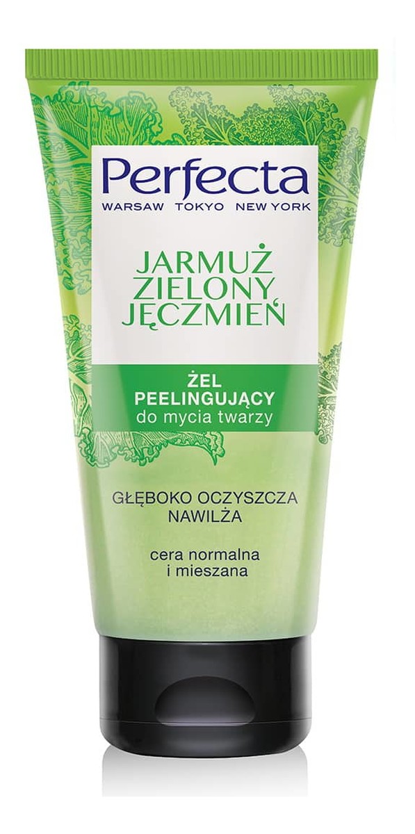 żel peelingujący do mycia twarzy Jarmuż & Zielony Jęczmień