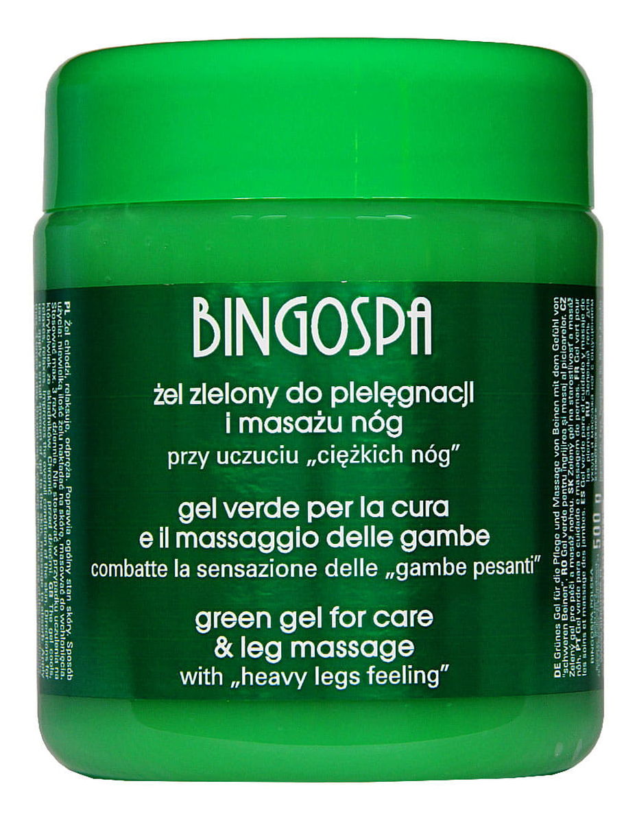 Żel zielony do pielęgnacji i masażu nóg 500g