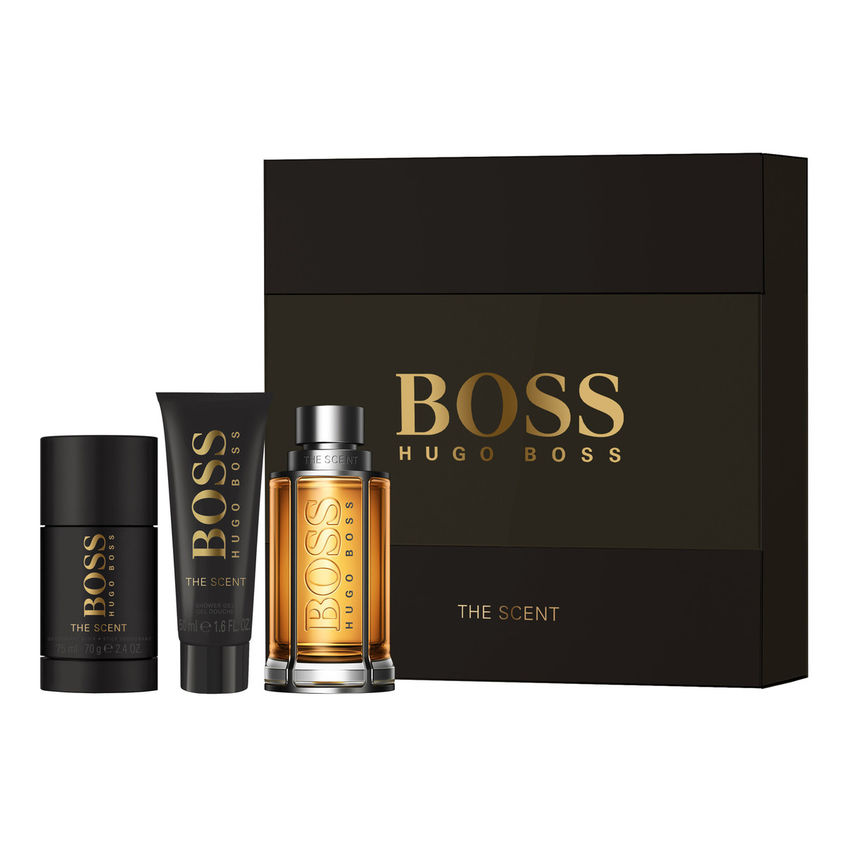 Hugo Boss Boss The Scent Zestaw woda toaletowa 100ml + dezodorant w sztyfcie 75ml + żel pod prysznic 75ml