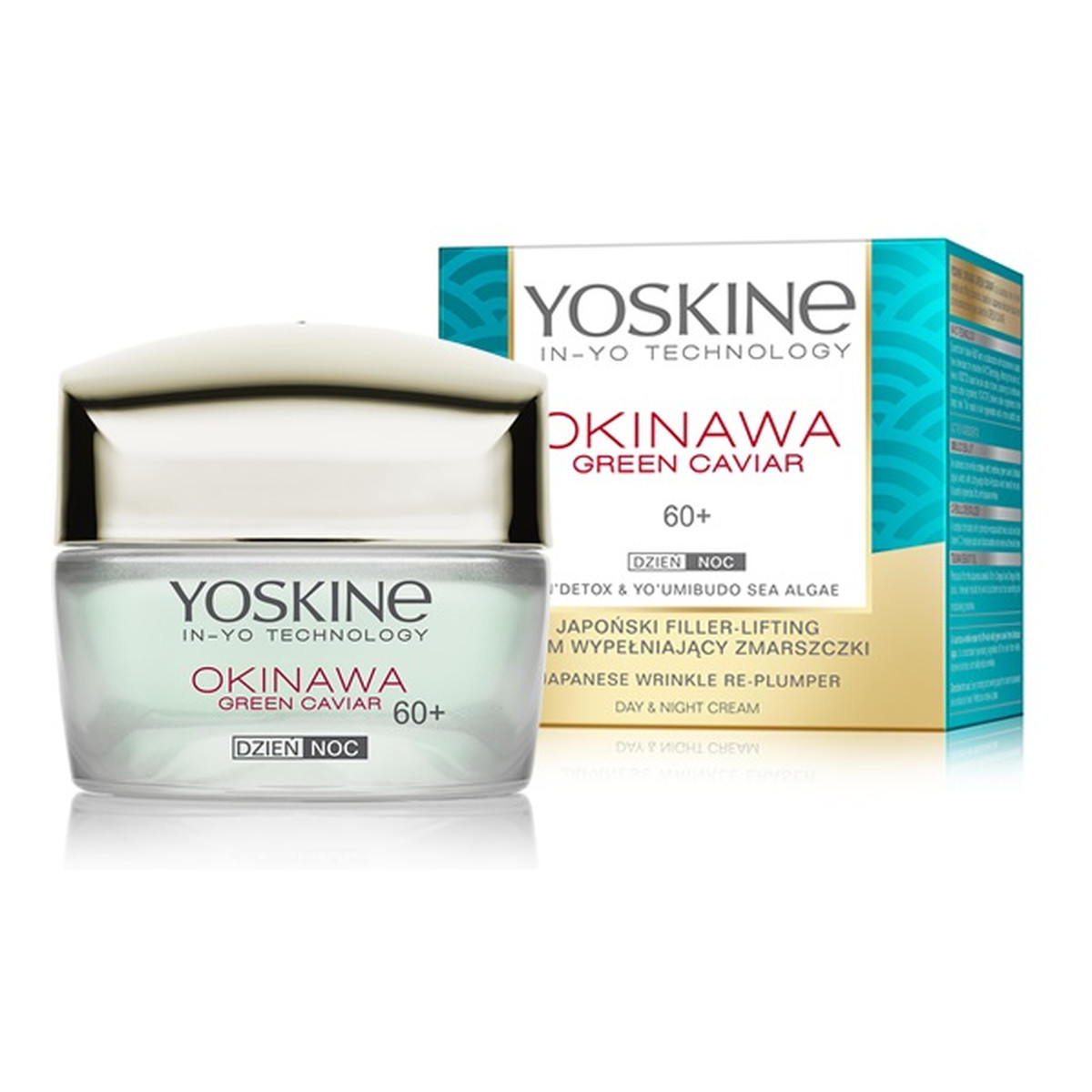 Yoskine Okinawa Green Caviar 60+ Japoński Filler-Lifting Krem wypełniający zmarszczki na dzień i na noc 50ml