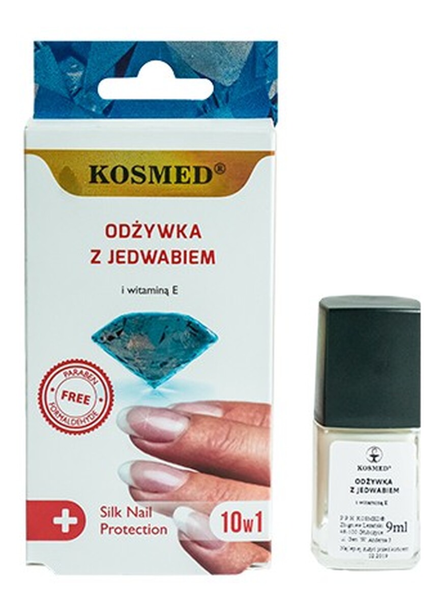 ODŻYWKA do paznokci z JEDWABIEM