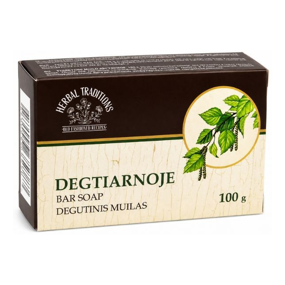 Herbal Traditions Mydło dziegciowe w kostce 100g