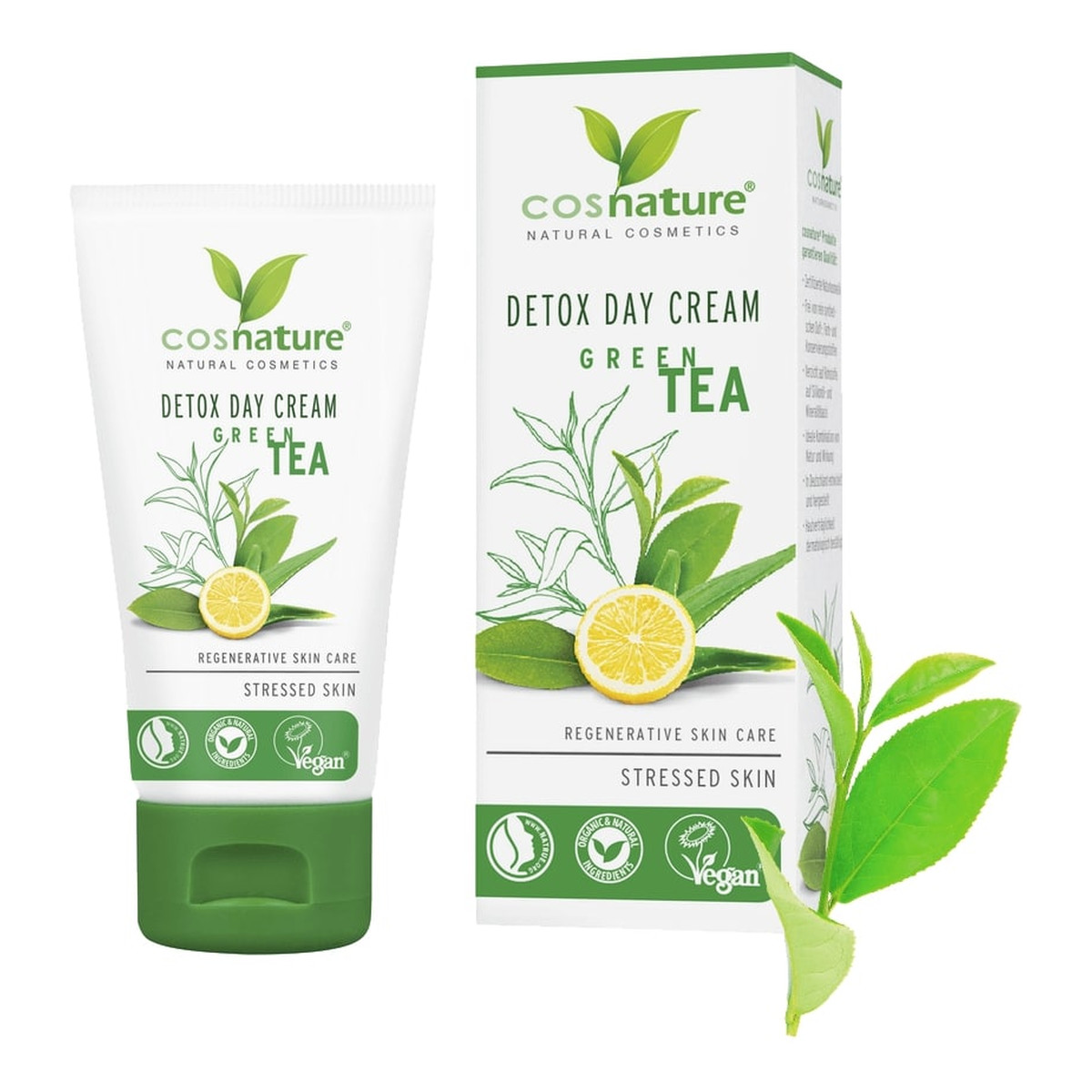 Cosnature Detox Day Cream naturalny Krem do twarzy na dzień z zieloną herbatą 50ml
