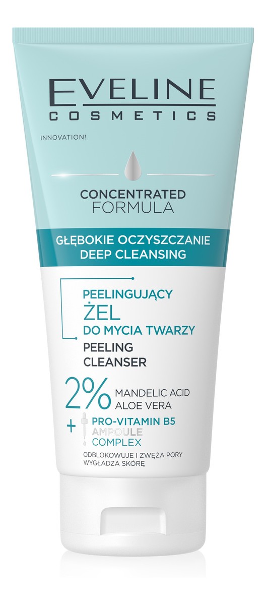 Skoncentrowana formuła peeling do mycia twarzy