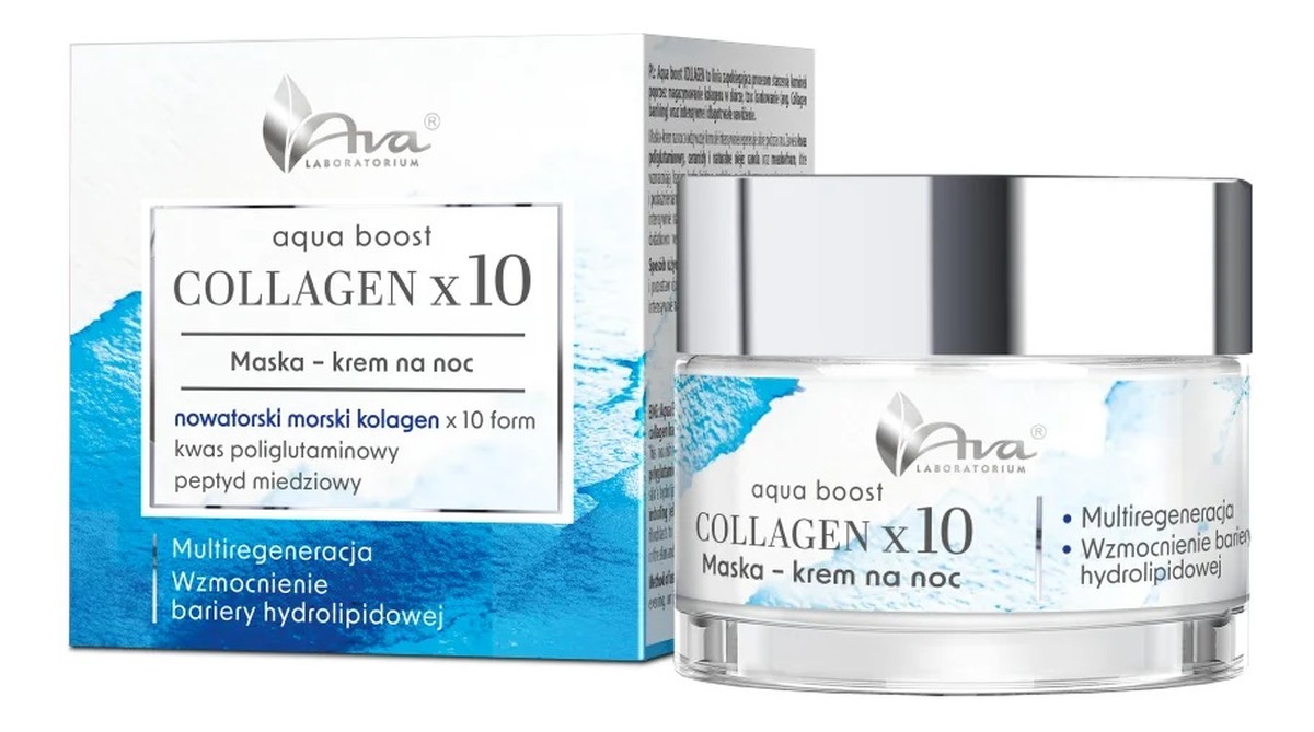 Collagen x10 maska-krem na noc
