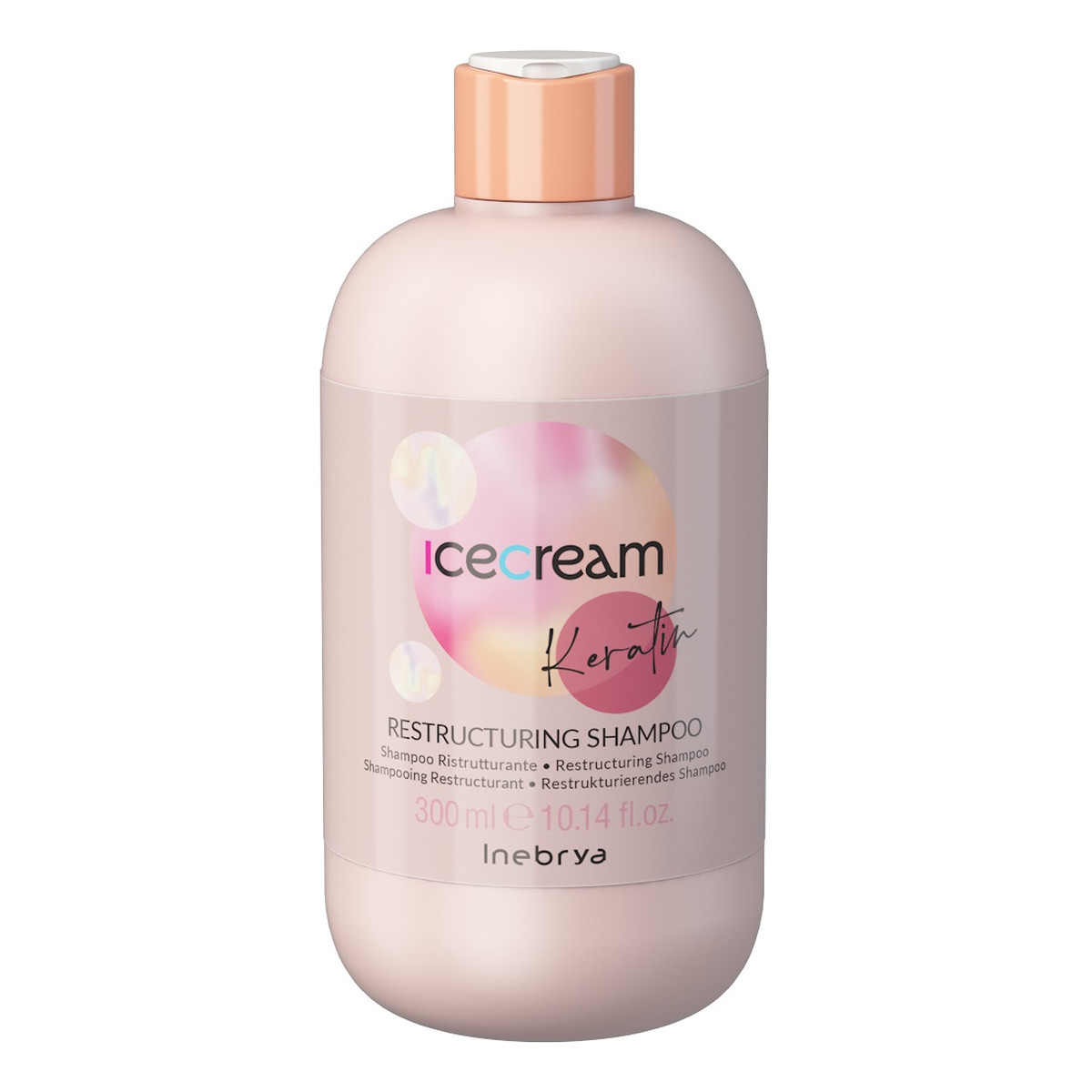 Inebrya Ice cream keratin restrukturyzujący szampon do włosów 300ml