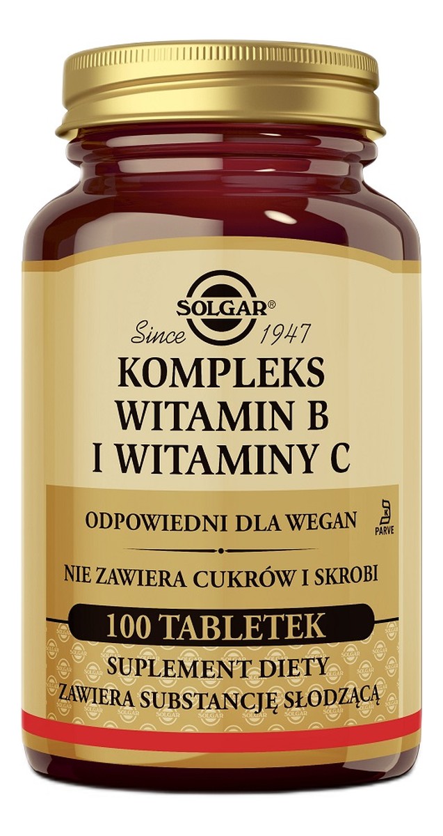 Kompleks witamin b i witaminy c suplement diety 100 tabletek