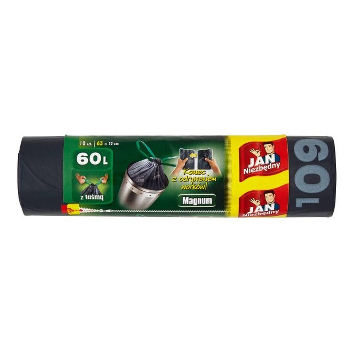 Jan Niezbędny Magnum Worki na śmieci 60l - 10 sztuk 300g