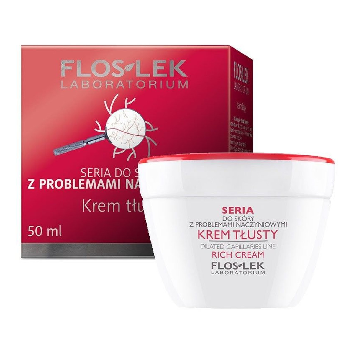 FlosLek Do Skóry z Problemami Naczyniowymi Laboratorium Krem Tłusty 50ml