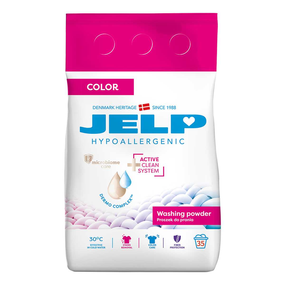 Jelp Hypoallergenic Proszek do prania Color 35 prań 2100g