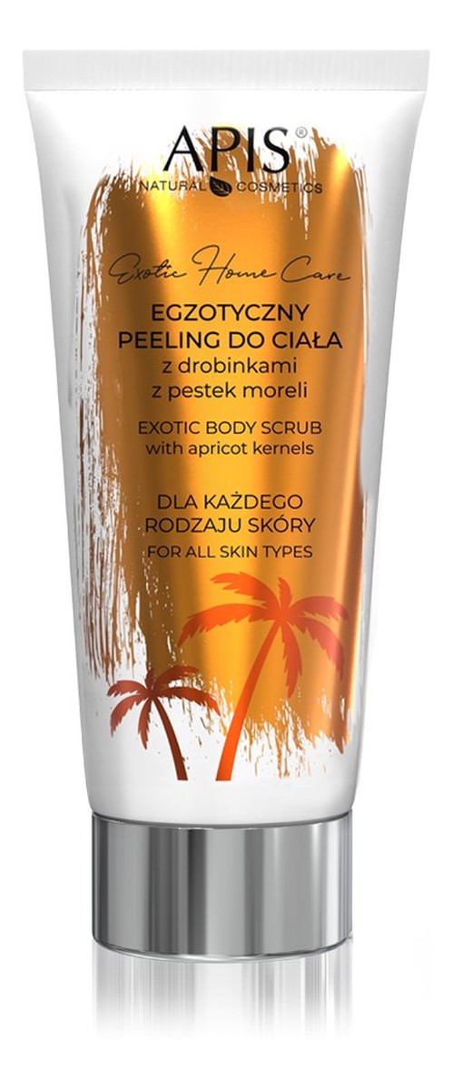 Egzotyczny peeling do ciała z drobinkami z pestek moreli
