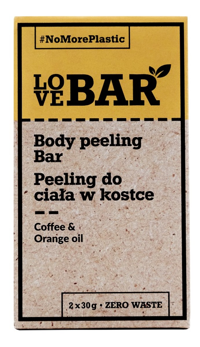 Body Peeling Bar peeling do ciała w kostce Kawa & Pomarańczowy Olejek 2x30g