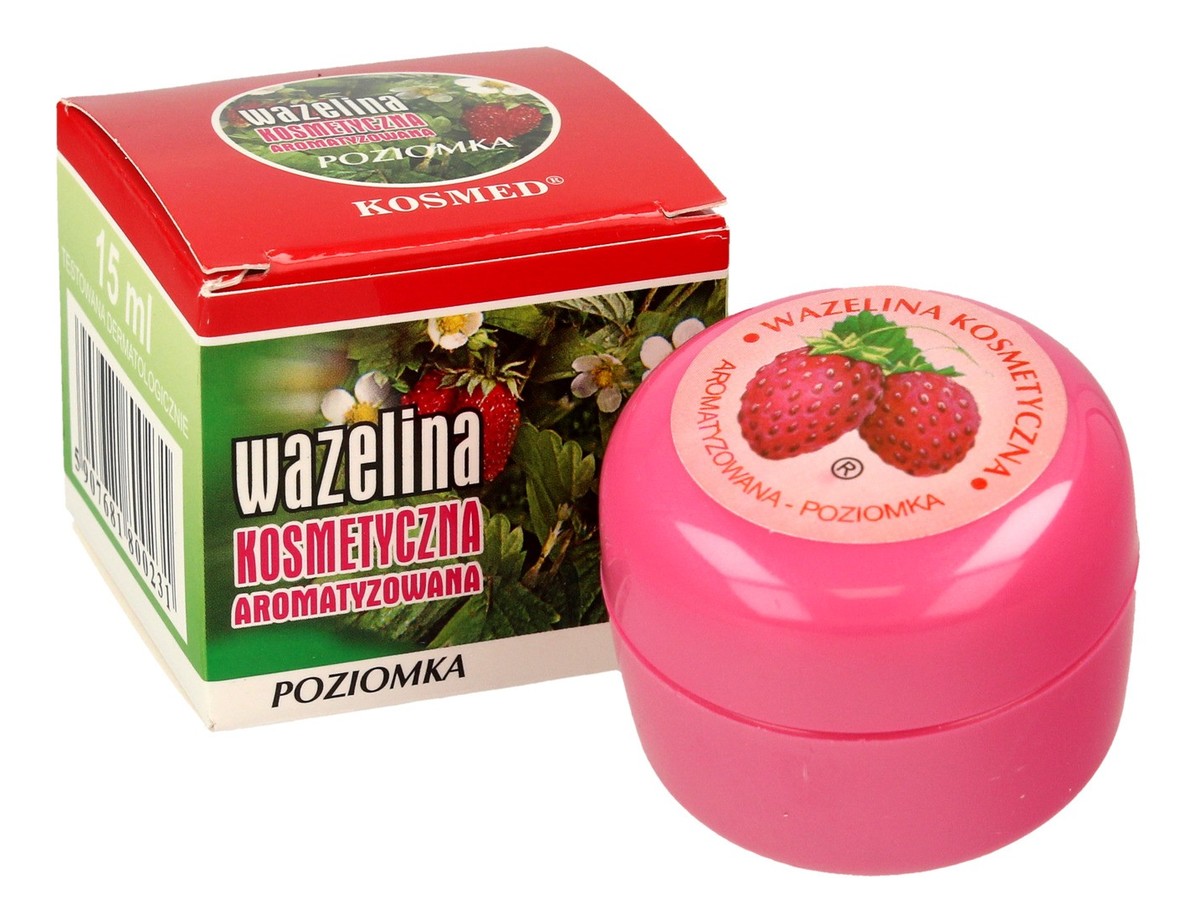 Wazelina kosmetyczna aromatyzowana-poziomka