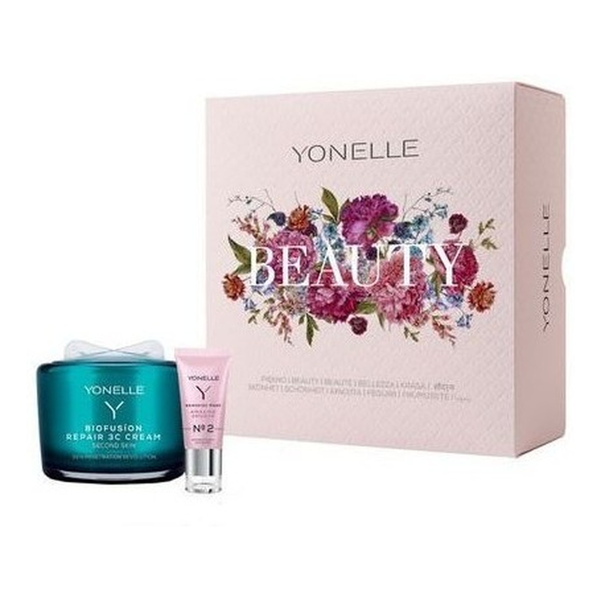 Yonelle Biofusion Zestaw Repair 3C Cream naprawczy krem to twarzy + Nanodisc Mask wygładzająca maseczka