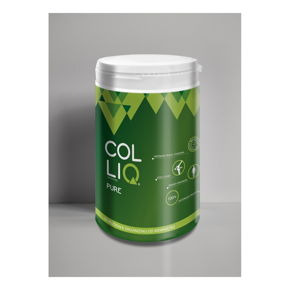 Colliq Pure odbudowa organizmu od wewnątrz suplement diety kolagen w proszku 450g