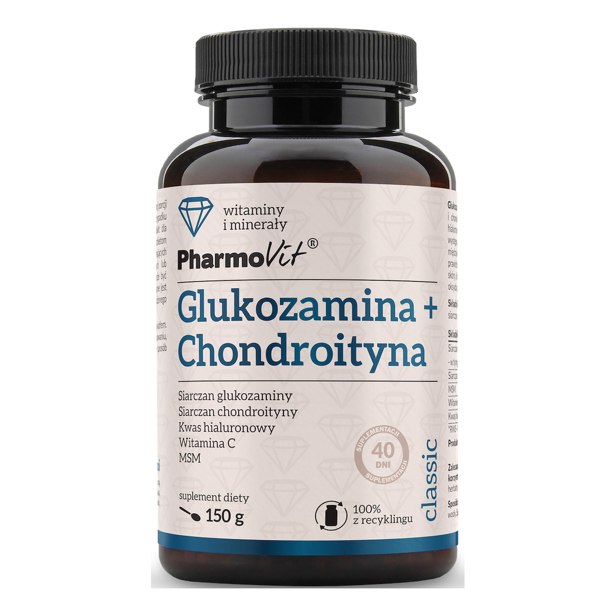 Pharmovit Glukozamina + Chondroityna suplement diety 150g
