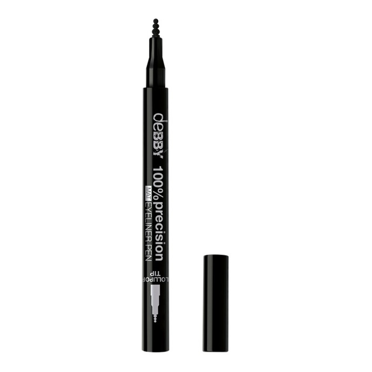 Debby 100% Precision Pen Mat Eyeliner w pisaku Extra Black