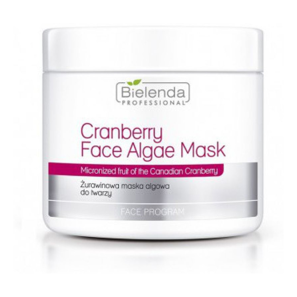 Bielenda Professional Cranberry Face Algae Mask Maska Algowa Żurawinowa Cera Wrażliwa Sucha Podrażniona 190ml
