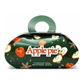 Zestaw podarunkowy Apple Pie - mydło glicerynowe + kula do kąpieli