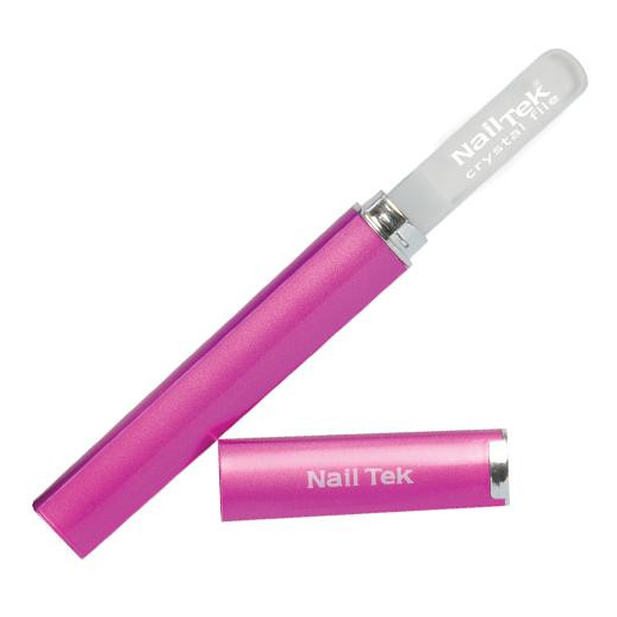 Nail Tek Pilnik szklany Crystal File regular w różowym etui - wymiar 139x12mm