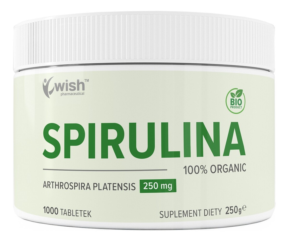 Spirulina 250mg suplement diety 1000 tabletek