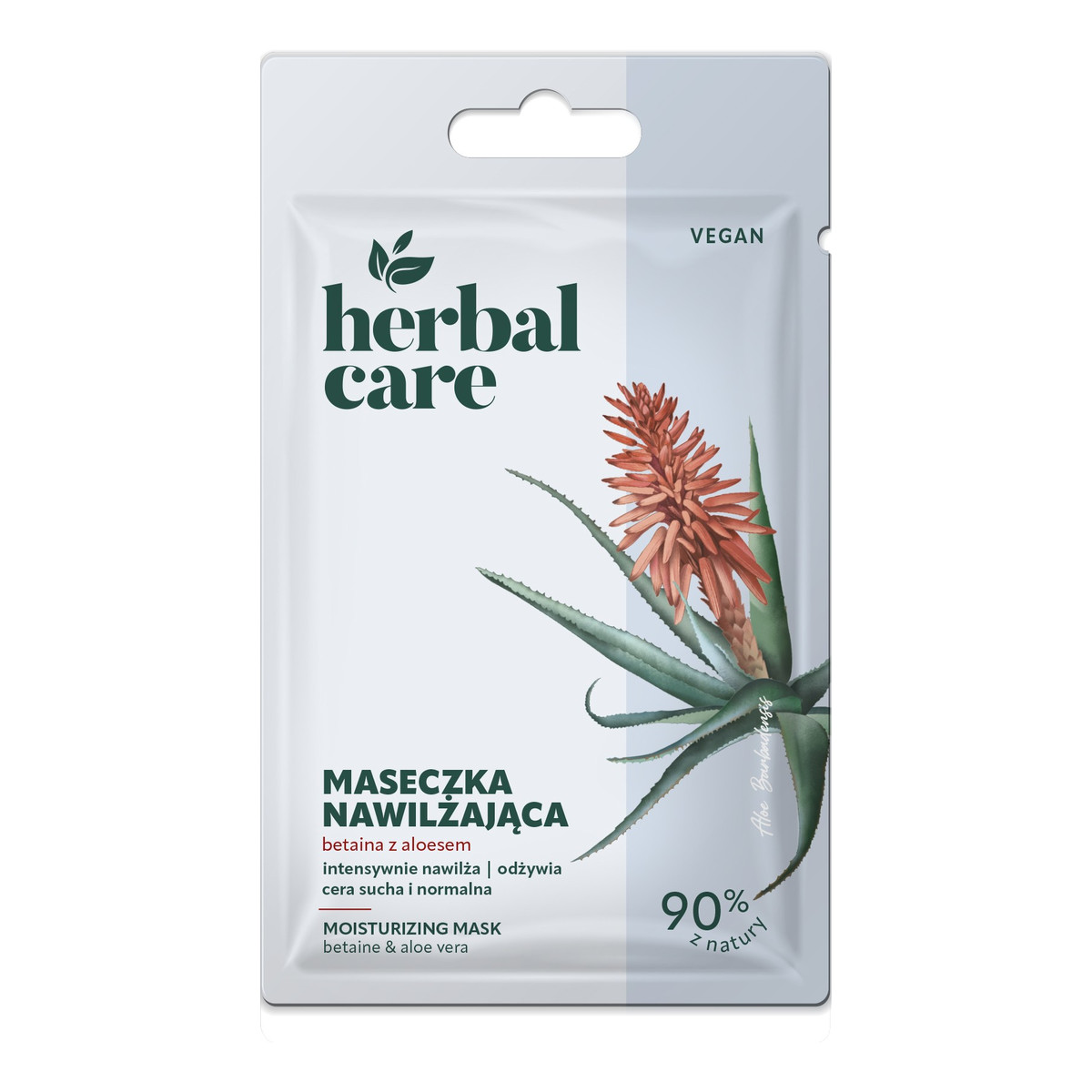 Farmona HERBAL CARE Vegan Nawilżająca maseczka na twarz betaina z aloesem 7g