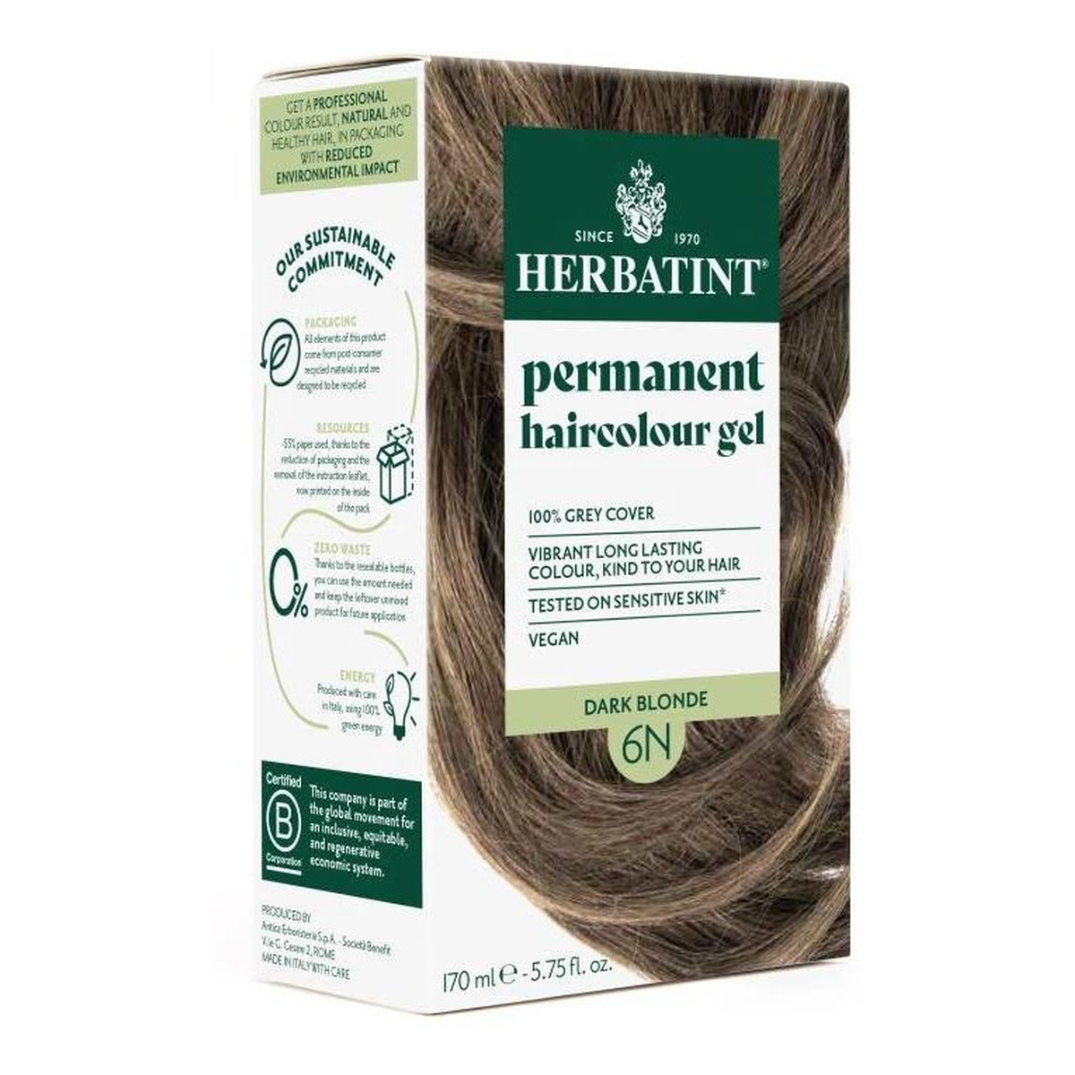 Herbatint Trwała Ziołowa farba do włosów 170ml