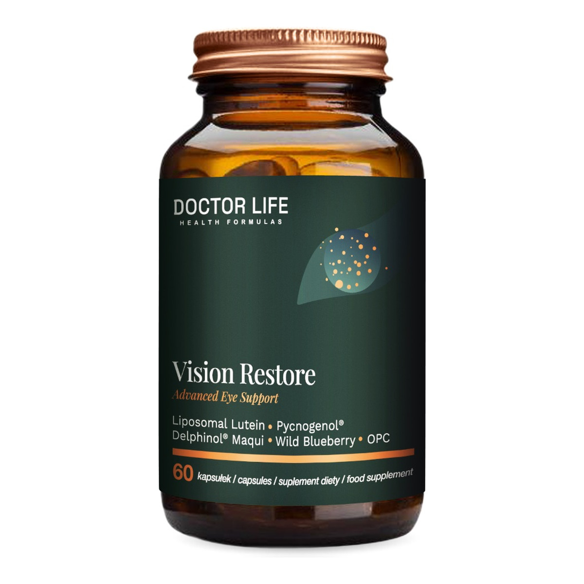 Doctor Life Vision restore suplement diety wspierający wzrok 60 kapsułek