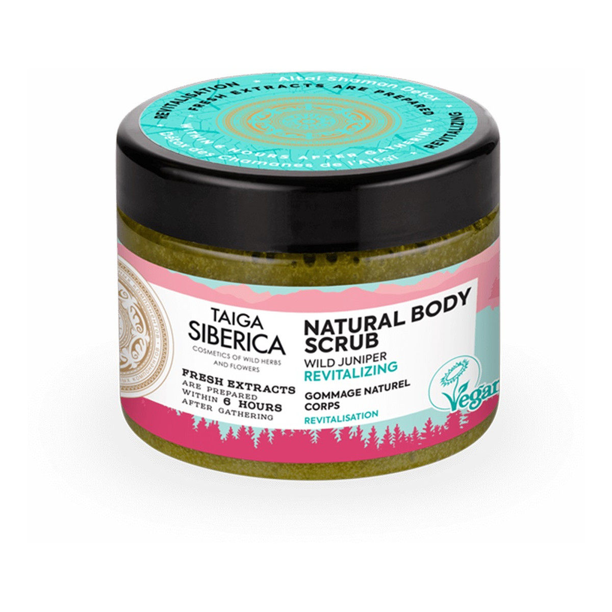 Natura Siberica Taiga siberica naturalny regenerujący peeling do ciała ałtajski detox 300ml