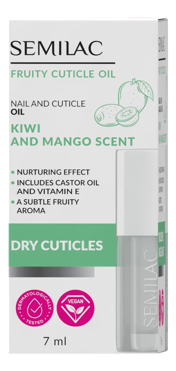 Nail oil semilac oliwka do skórek i paznokci kiwi mango