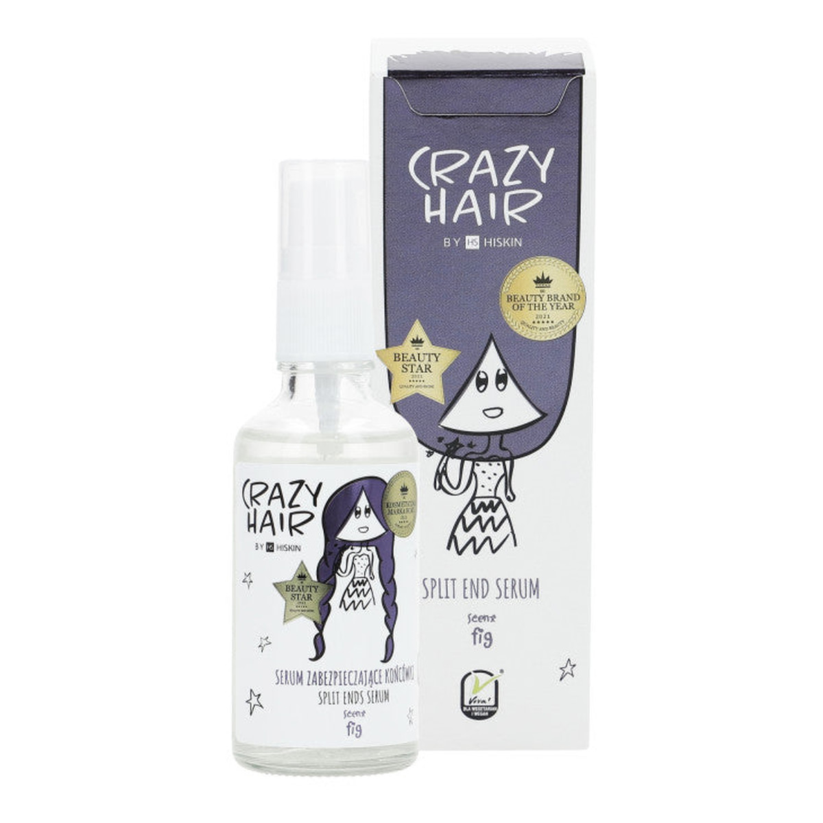 Hiskin Crazy Hair Serum Zabezpieczające Końcówki Figa 50ml