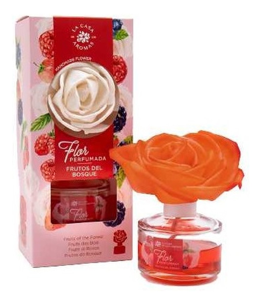 Flor perfumada dyfuzor zapachowy w formie kwiata czerwone owoce