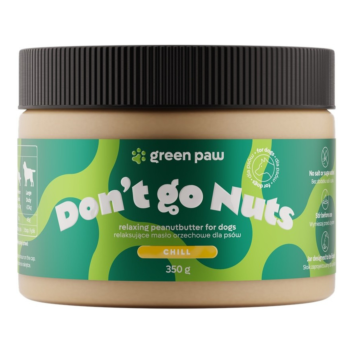 Green Paw Don’t go nuts masło orzechowe dla psa 350g
