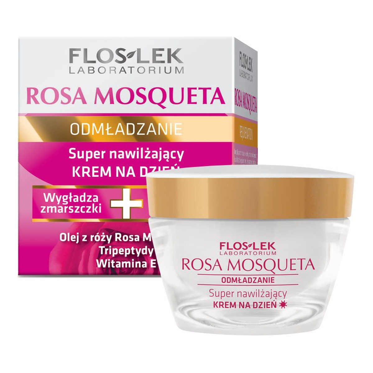 FlosLek Rosa Mosqueta 50+ Laboratorium Super Nawilżający Krem Na Dzień 50ml