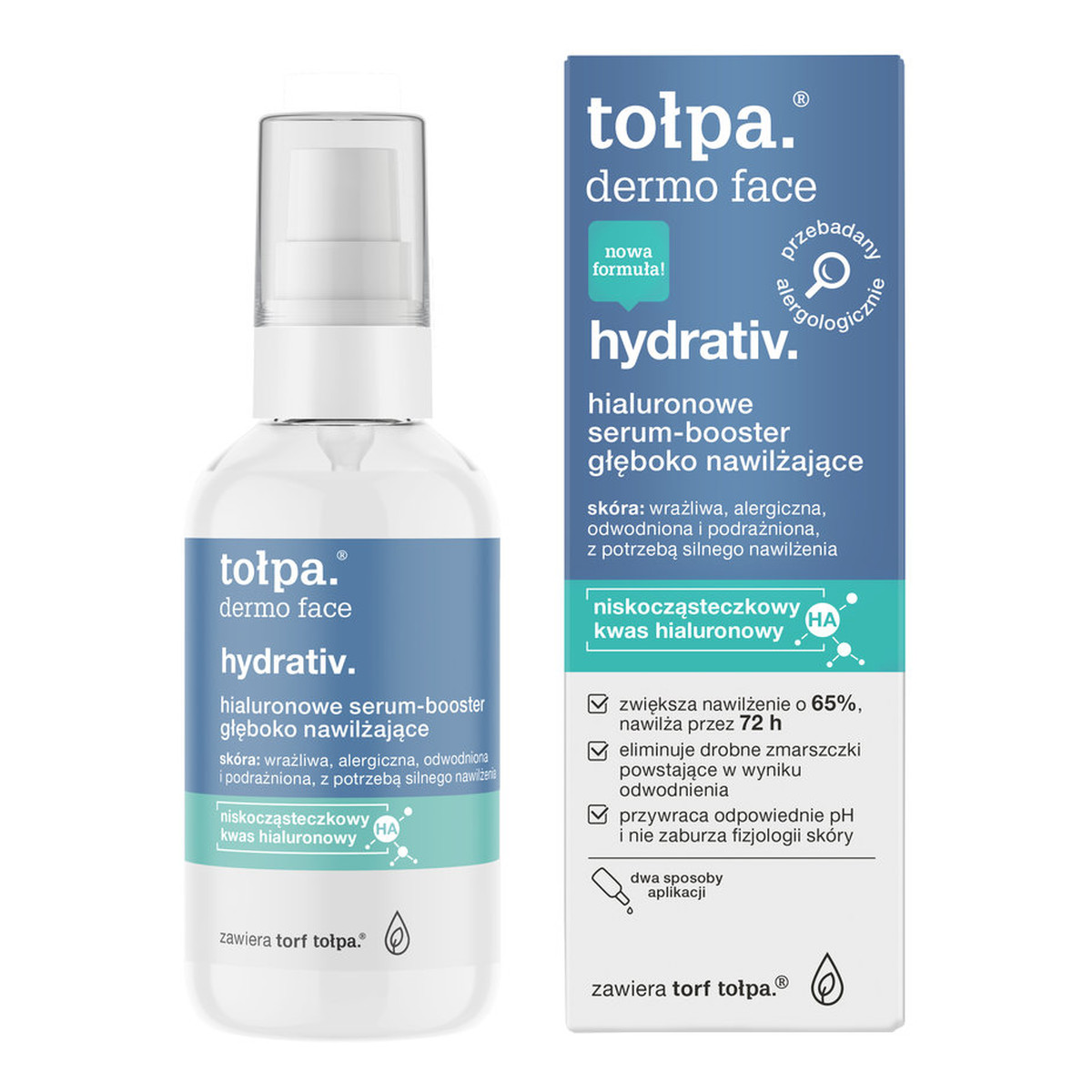 Tołpa dermo face hydrativ głęboko nawilżające serum-booster do twarzy 75ml