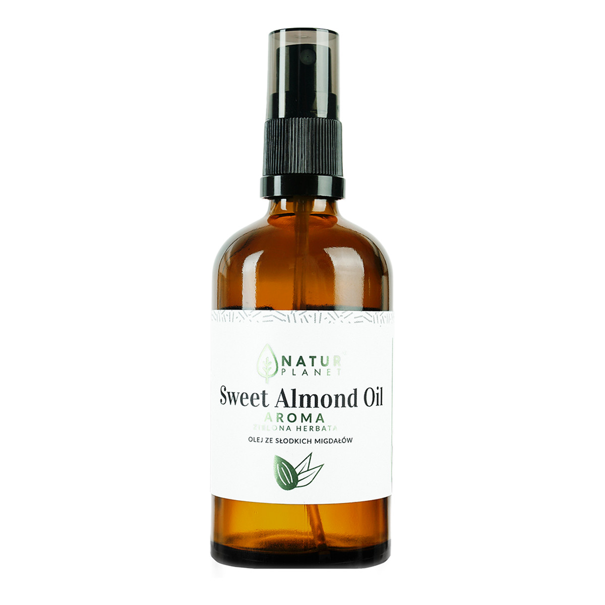 Natur Planet Olej ze Słodkich Migdałów z aromatem zielonej herbaty 1000ml