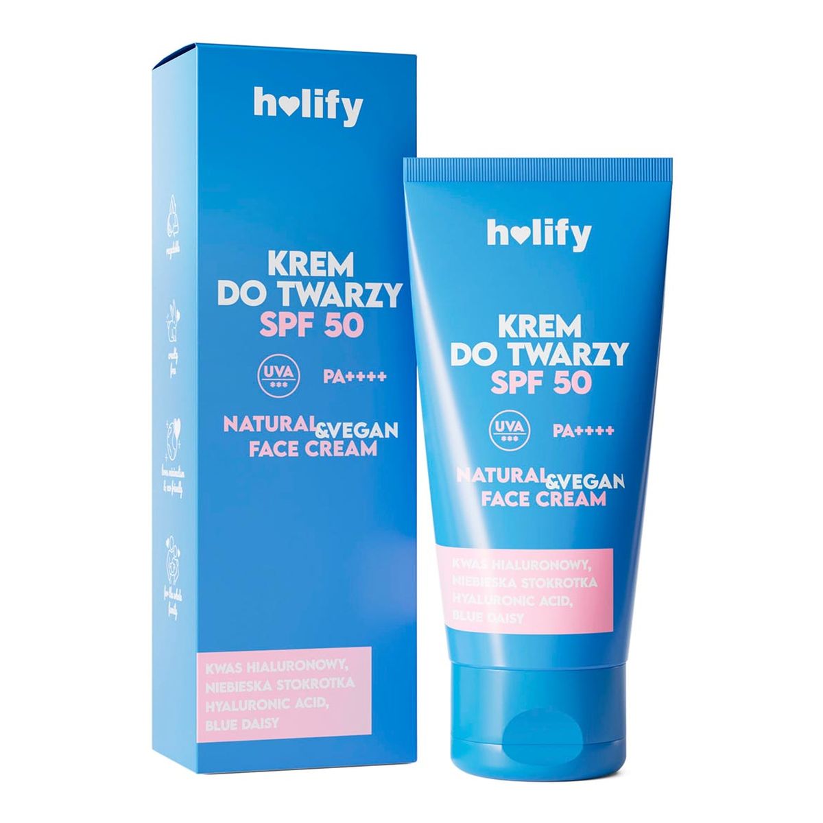 Holify Krem do twarzy hialuronowy SPF50 50ml