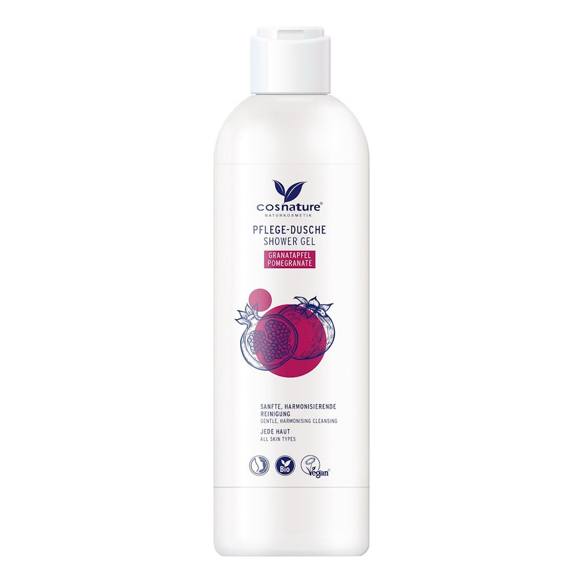 Cosnature Shower Gel naturalny odżywczy Żel pod prysznic z owocem granatu 250ml