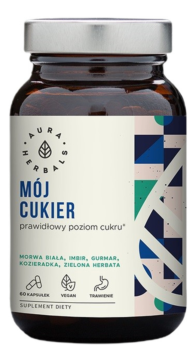 Mój cukier prawidłowy poziom cukru suplement diety 60 kapsułek